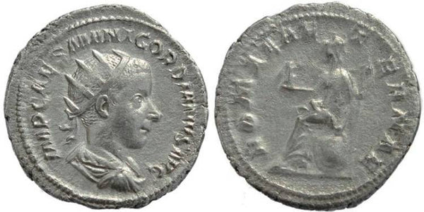 Gordian III AR silver antoninianus - ROMAE AETERNAE