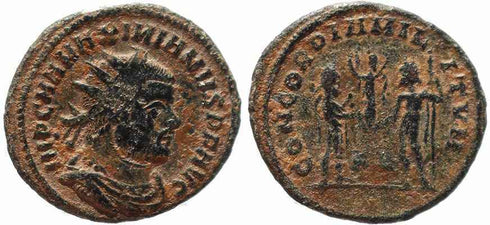 Roman coin of Maximianus - CONCORDIA MILITVM