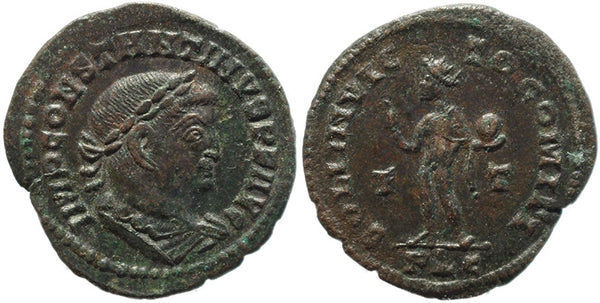 Roman coin of Constantine I - SOLI INVICTO COMITI - Lugdunum