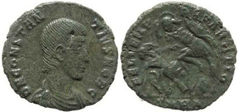 Roman coin of Constantius Gallus - FEL TEMP REPARATIO - Heraclea