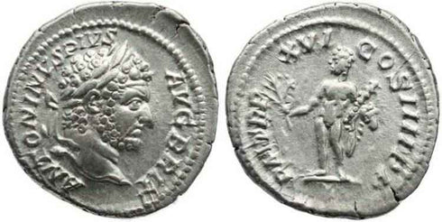 Caracalla AR Denarius Minted in Rome 213AD - P M TR P XVI COS IIII P P