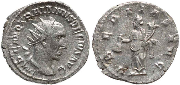 Ancient Roman silver coin of Trajan Decius - Antoninianus