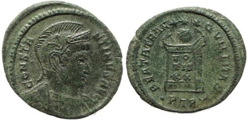 Roman coin of Constantine I - BEATA TRANQVILLITAS - Treveri