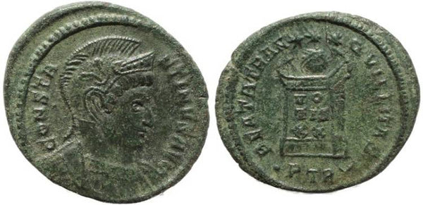Roman coin of Constantine I - BEATA TRANQVILLITAS - Treveri