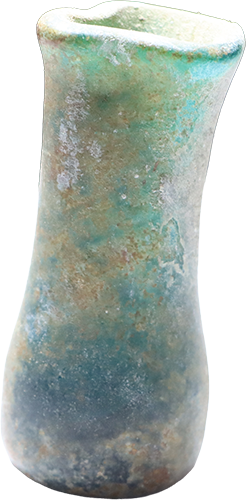 1 blue Ancient Islamic bottle from the Holyland