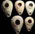 5 Ancient Byzantine Candlestick Oil Lamps from the Holyland circa 350-800 AD