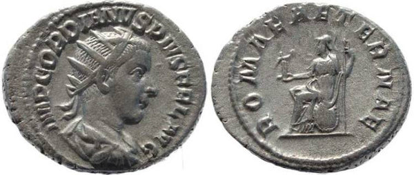 Gordian III 238-244AD silver antoninianus - ROMAE AETERNAE