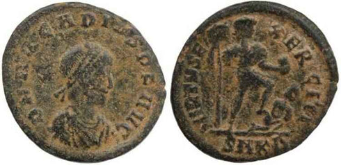 Arcadius - VIRTVS EXERCITI - Cyzicus Mint