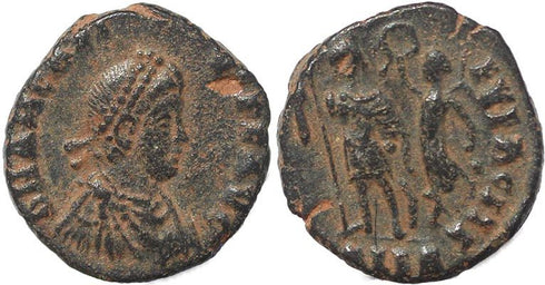 Roman coin of Arcadius - VIRTVS EXERCITI - Alexandria