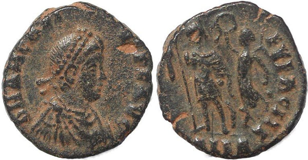 Roman coin of Arcadius - VIRTVS EXERCITI - Alexandria
