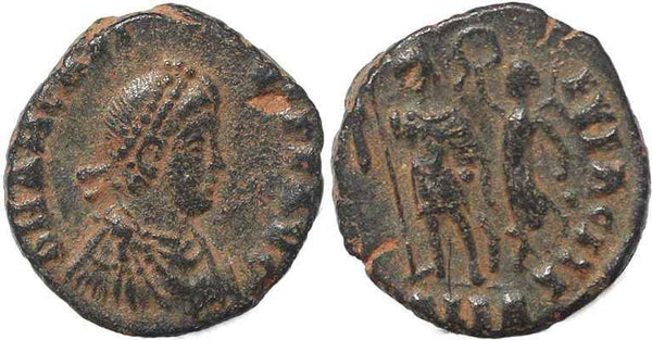 Roman coin of Arcadius - VIRTVS EXERCITI - Alexandria