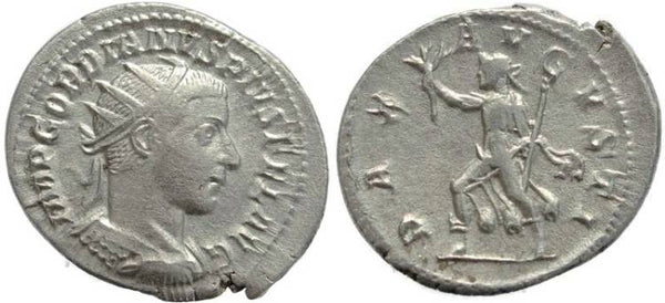 Gordian III AR silver antoninianus - PAX AVGVSTI