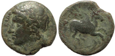 Greek coin from Sicily, Syracuse, Time of Timeoleon, 345-317 BC