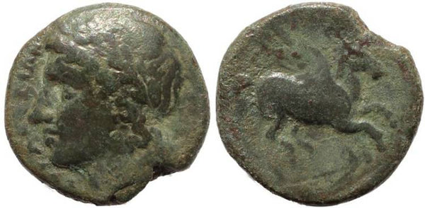 Greek coin from Sicily, Syracuse, Time of Timeoleon, 345-317 BC