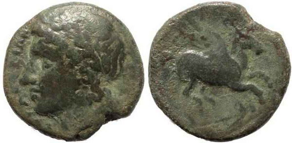 Greek coin from Sicily, Syracuse, Time of Timeoleon, 345-317 BC