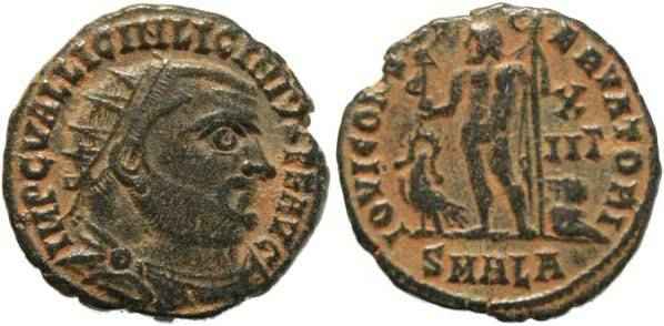 Licinius I AE Post Reform Radiate, AD 321-324, ALEXANDRIA
