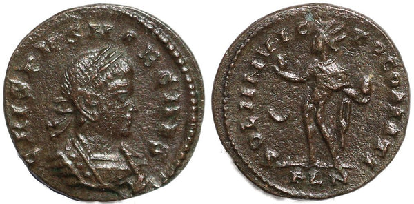 Roman coin of Crispus - SOLI INVICTO COMITI - London