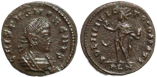 Roman coin of Crispus - SOLI INVICTO COMITI - London