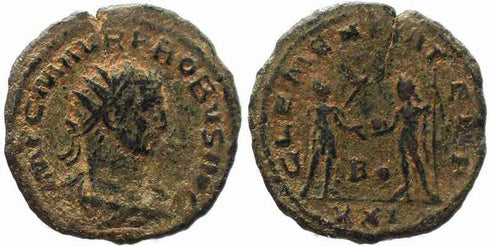 Roman coin of Probus Antoninianus - CLEMENTIA TEMP - Antioch