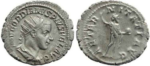 Gordian III AR silver antoninianus - AETERNITATI AVG