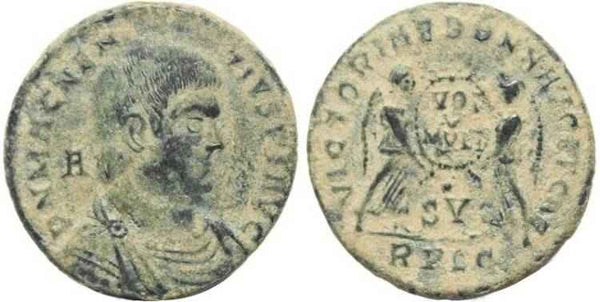 Magnentius AE Centenionalis - VICTORIAE DD NN AVG ET CAES - VOT V MVLT X