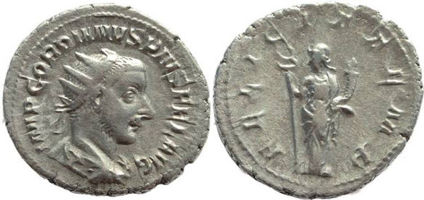 Gordian III AR silver antoninianus - FELICIT TEMP