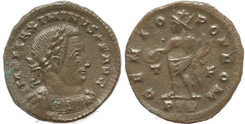 Roman coin of Maximian - GENIO POP ROM - Treveri