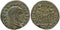 Silvered Ancient Roman coin of Maxentius - AETERNITAS AVG N - Ostia