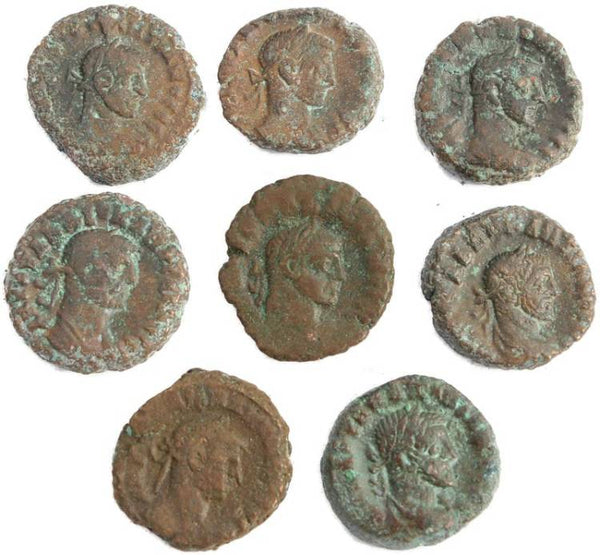 8 Roman Egyptian Potin Tetradrachms
