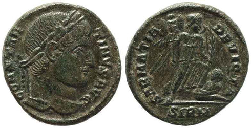 Roman coin of Constantine I - SARMATIA DEVICTA - Sirmium