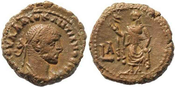 Diocletian Potin Tetradrachm minted in Alexandria, Egypt
