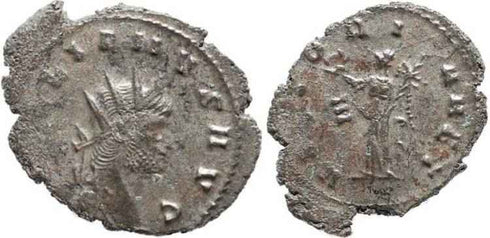 Silvered Gallienus Antoninianus - VICTORIA AET