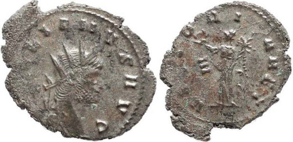 Silvered Gallienus Antoninianus - VICTORIA AET