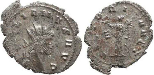 Silvered Gallienus Antoninianus - VICTORIA AET