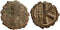 Ancient Byzantine coin of the Emperor Justinian I Ae half follis - Theoupolis