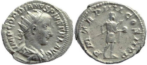 Gordian III AR silver antoninianus - P M TR P IIII COS II P P