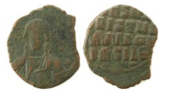 Byzantine Anonymous Follis with Bust of Christ