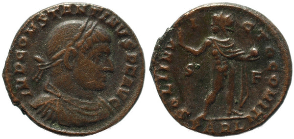 Roman coin of Constantine I - SOLI INVICTO COMITI - Arlelate