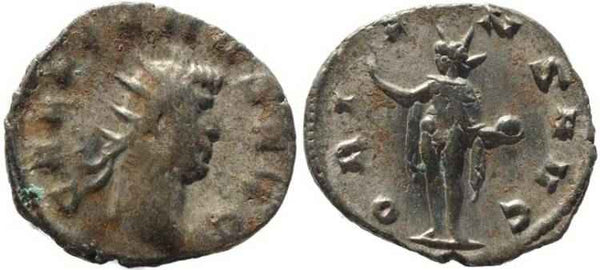 Ancient Roman coin of Gallienus Billon Antoninianus - ORIENS AVG - Beautiful Reverse