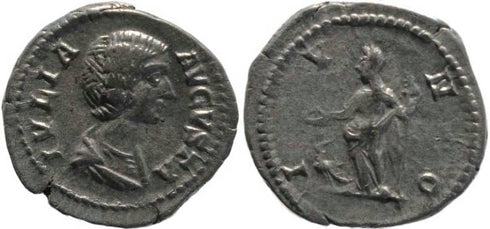 Julia Domna AR denarius - Wife Of Septimius Severus - IVNO