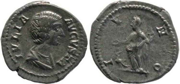 Julia Domna AR denarius - Wife Of Septimius Severus - IVNO