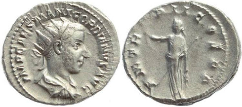 Gordian III AR silver antoninianus - PM TR P II COS PP