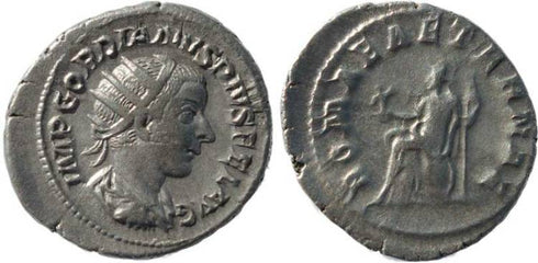 Gordian III 238-244AD silver antoninianus - ROMAE AETERNAE