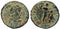 Roman coin of Valentinian II Ae2 - VIRTVS EXERCITI