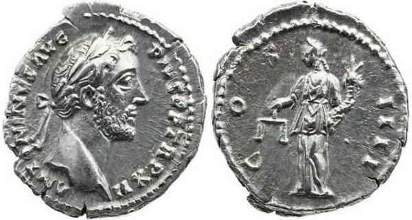 Antoninus Pius AR Denarius - COS IIII