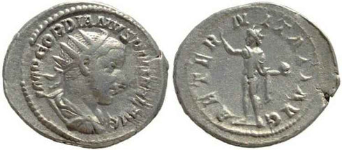 Gordian III AR silver antoninianus - AETERNITATI AVG