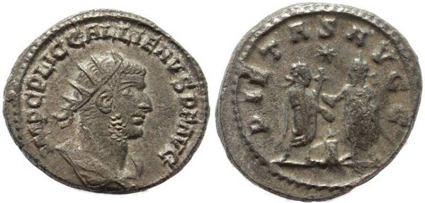 Gallienus silver antoninianus - PIETAS AVGG