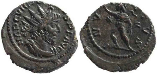 Victorinus AE silvered antoninianus - INVICTVS