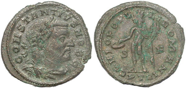 Roman coin of Constantius I - GENIO POPVLI ROMANI - Treveri