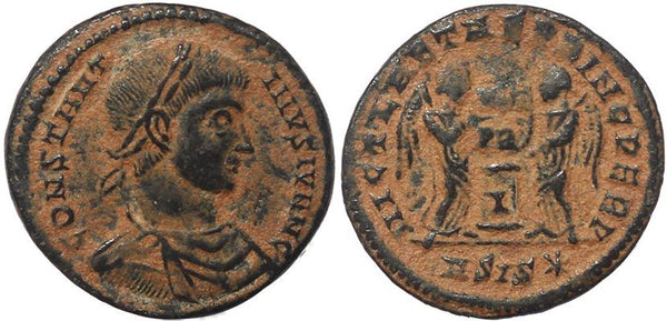 Roman coin of Constantine II - VICT LAETAE PRINC PERP - Siscia